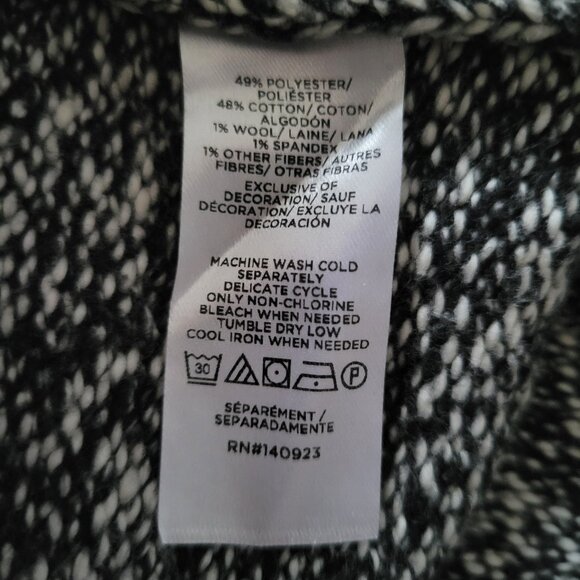 Loft Polar Bear Mock Neck Knit Pullover Sweater, Women’s M, Gray, Long Sleeve - Picture 6 of 8